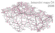 Železniční mapa České republiky 2005/2006