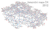 Železniční mapa České republiky 2011/2012