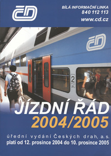 Jízdní řád 2004/2005